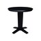 International Concepts 36 in. Solid Wood Round Extension Dining Table with 2 Counter Height Stools in Black K46-36RXT-23B-S102-2 - alternate 3